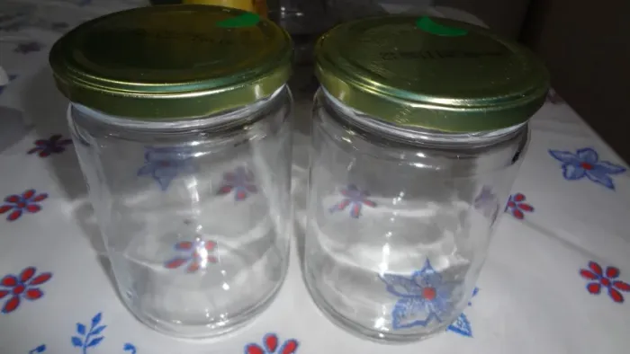 POTE DE VIDROS DE 500 ML COM TAMPA 