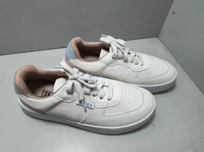 Tenis com Cadarco Santa Lolla Branco Rosa T 39