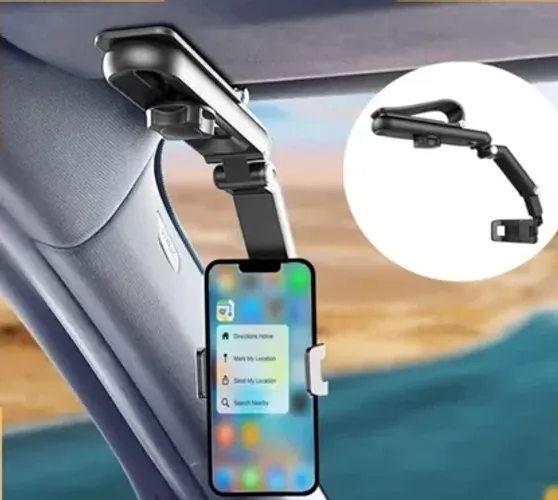 Suporte Celular Multifuncional Parasol Viseira para Carro 360 ° de rotação z938
