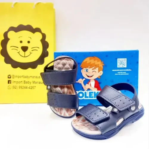 Sandália percata Molekinha azul, tamanhos diversos