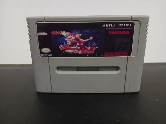 Fita Cartucho Famicon jogo Fatal Fury - Super Nintendo