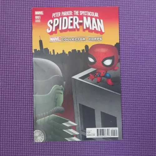 THE SPECTACULAR SPIDER-MAN MARVEL COLLECTOR CORPS N°: 01 - CAPA VARIANTE FUNKO POP