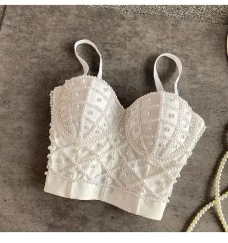Corset com pérolas 38