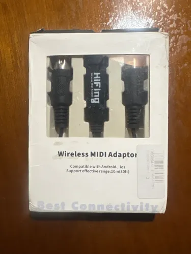 Cabo Midi p/ piano - Adaptador teclado/ piano midi wireless