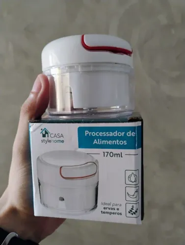 Mini Triturador Manual De Alho / Alimento - Novo