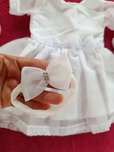 Lindo vestido branco para sua princesinha 