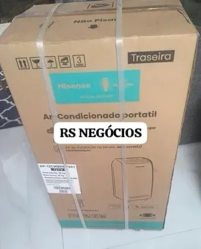 Ar Condicionado Portátil Hisense 12.000 BTUs, Lacrado + NF (Até 12x)
