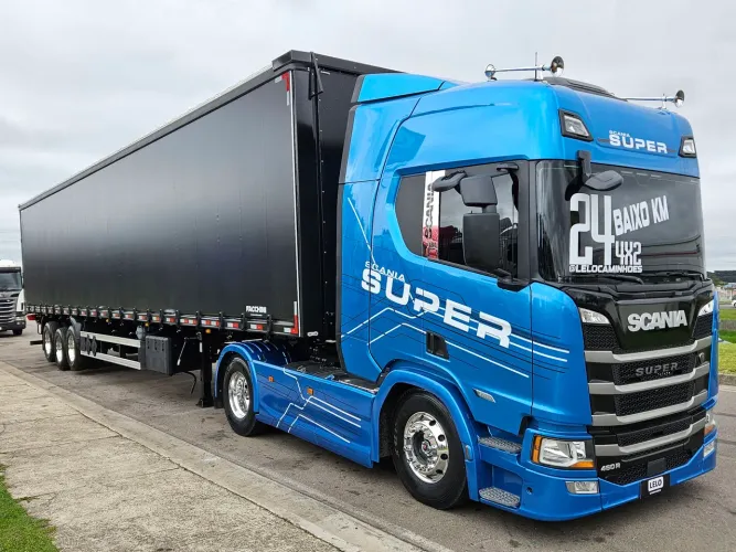 Scania R460 SUPER 4x2 ano 24 Automático + sider facchini 0km 30 plt 15.40x 2.80 c/Pneus 