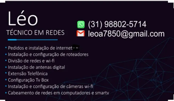Técnico de redes de computadores , Fibra optica..Cabo de rede 