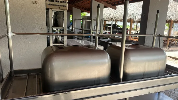BANCADA EM AÇO INOX FASTINOX VÁRIOS TAMANHOS DISPONÍVEIS