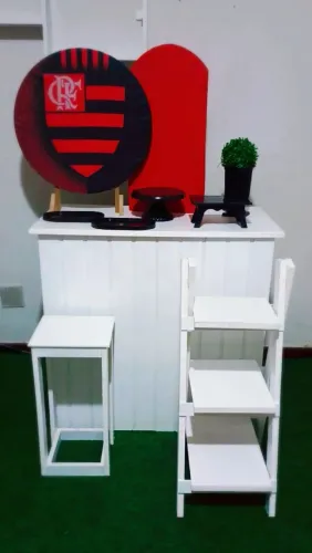 Pegue e monte de mesa tema FLAMENGO