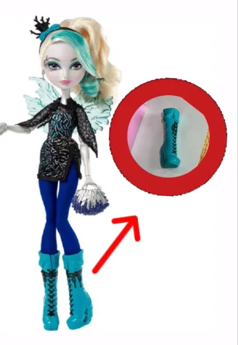 Sapato e calça Boneca Faybelle Ever After High EAH Barbie. 