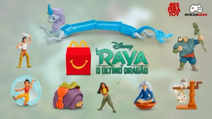 Personagens filme desenho Raya e o ultimo dragao