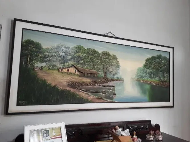 quadro a óleo enorme