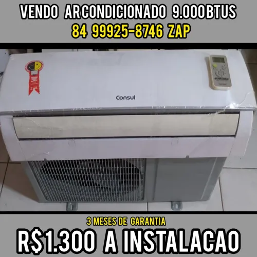 Vendo ar condicionado Consul 9.000 BTUs Convencional 