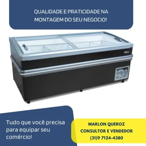 Ilha para Congelados 2M 940 Litros Polar