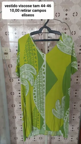 Vestido viscose tam 44 usado vestido