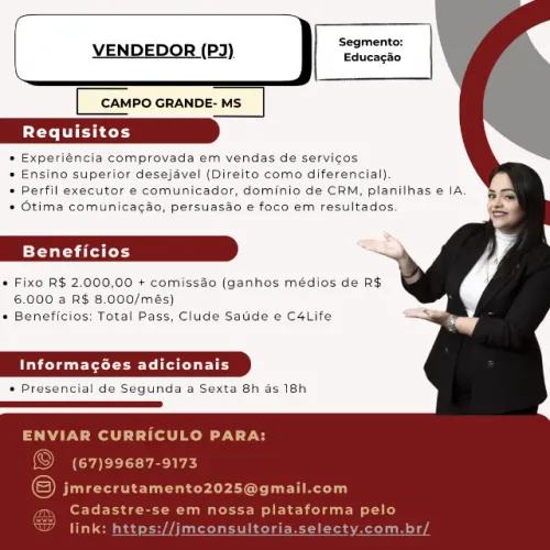 Vendedor PJ - Educação