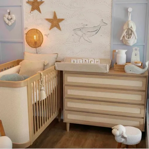 Kit berço e cômoda Paglia