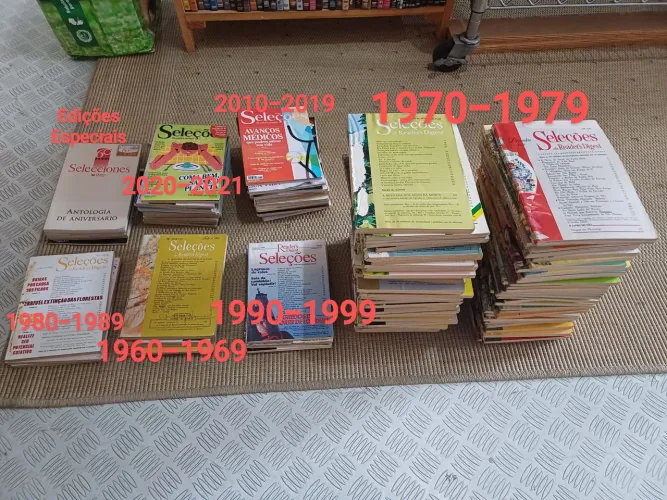 Coleção de Revistas Seleções - Anos 50 a 2021