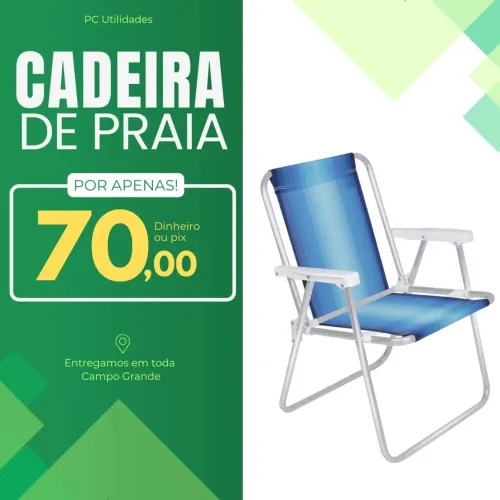 Cadeira de praia R$70,00