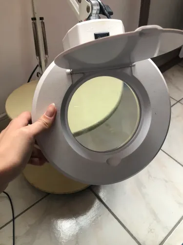 Ring light com lupa