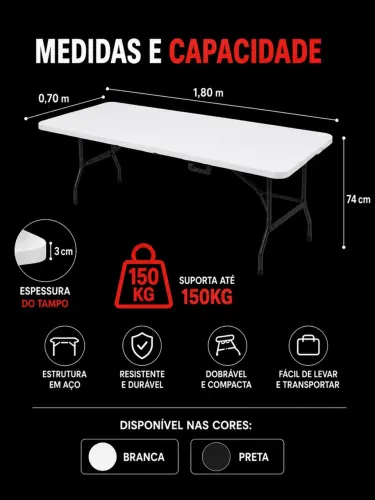 Mesa dobrável