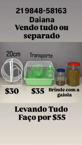 Vendo casa ee hamster, mais acessórios