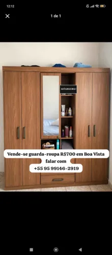 Guarda roupa com uma avaria na gaveta