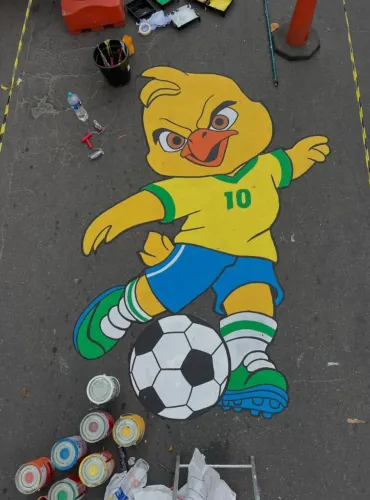Faço desenhos para copa do mundo