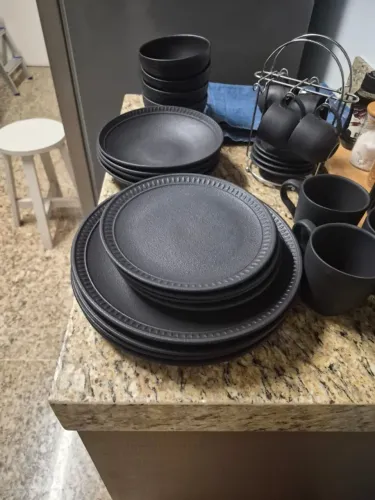 Conjunto de Jantar 29 peças cerâmica - Marca Porto Brasil Stoneware