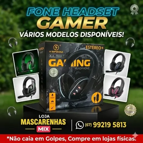 Fone Headset Gamer Profissional Cod: 0192