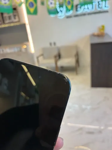 iPhone 15 128Gb Preto 80% Trinco no Vidro - Loja Fisica