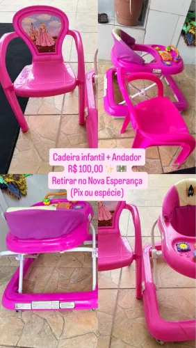 Cadeira infantil + anda já