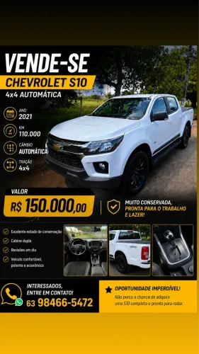 Chevrolet S10 Pick-up LT 2.8 TDI 4X4 CD Diesel AUT 2021