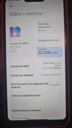 Mi 8 Lite 6GB/128GB - Tudo Funcionando | Leia a Descrição