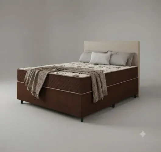 Base com Colchão Supreme De Casal D33 Novo! - A Pronta Entrega
