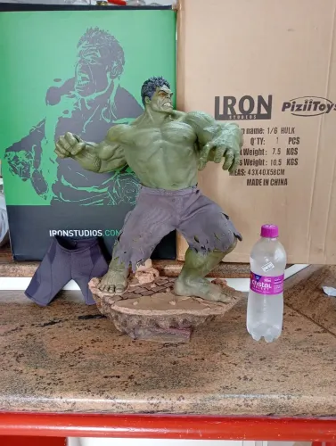 Hulk 1/6 iron studios age of Ultron diorama Hulk estátua 