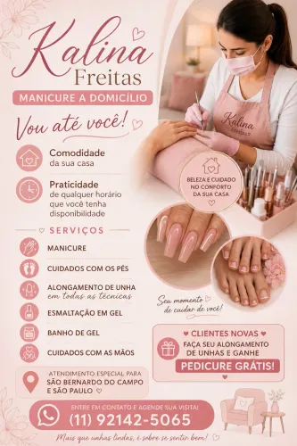 Manicure ? a domicílio vou até você!