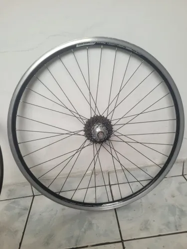 ?Par De Rodas Aero Rimaxx Aro 26 - Cubo Roletado E Com Catraca