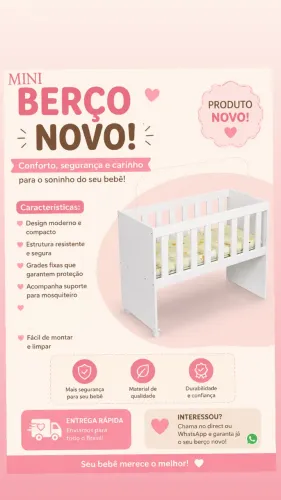MINI BERÇO NOVO