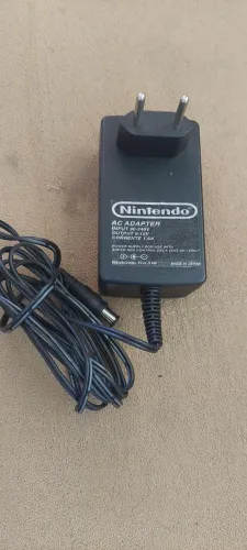 Fonte super nintendo snes paralela vídeo game antigo bivolt sem uso vídeo game antigo