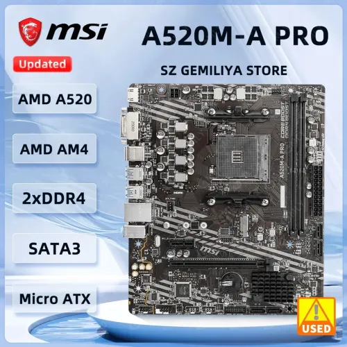 Placa mãe MSI A520M-A PRO