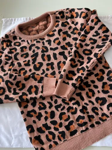 Blusa de Tricot Modal Animal Print