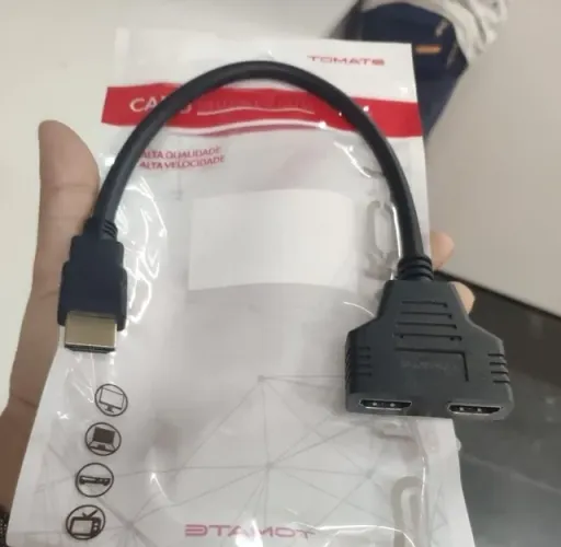 Cabo Hdmi Duplicador Y 1 Macho P/ 2 Fêmea