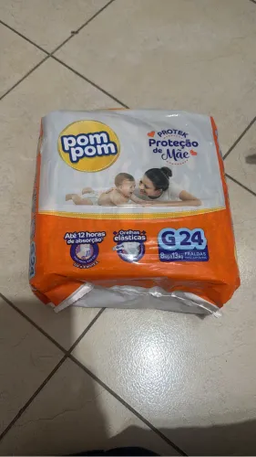 Fralda Pom Pom 24 unid tam G
