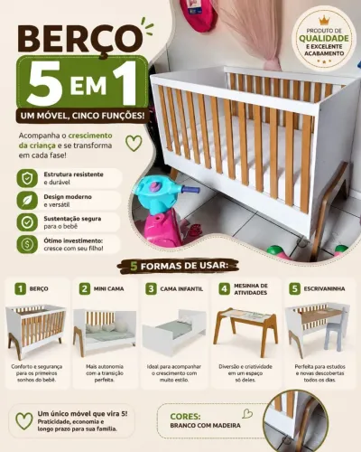 Berço 5 em 1