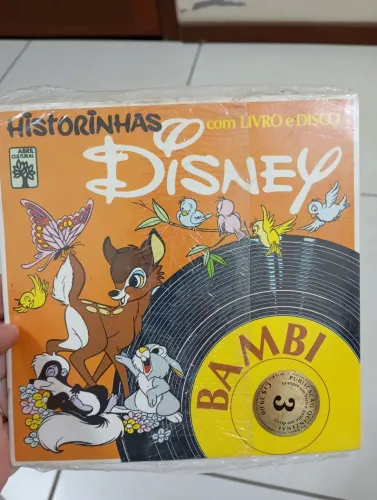 Disco de vinil historinhas coleção Disney 