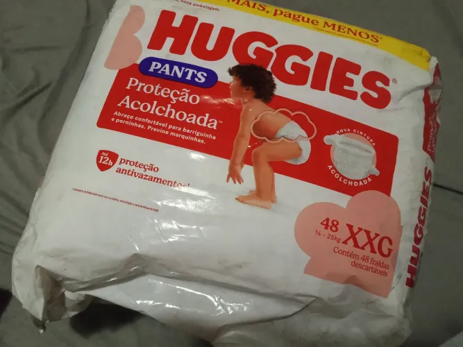 Fralda Huggies pants, Tam XXG R$70,00