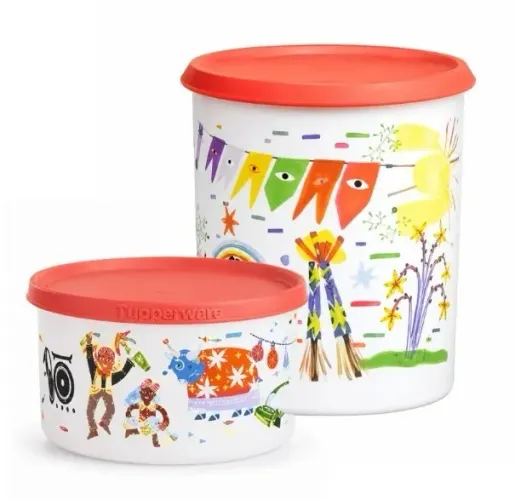 Kit Tupperware Intântanea Brasil+ Pote Master Brasil Mágica - organizar sua cozinha